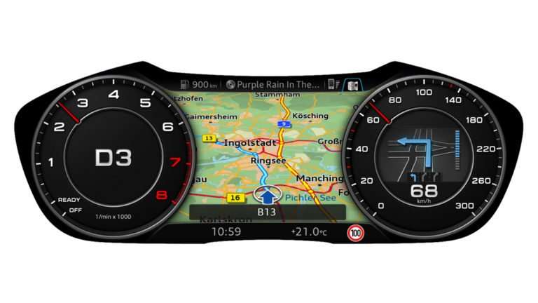 Audi Virtual Cockpit, todo a la vista del conductor.
