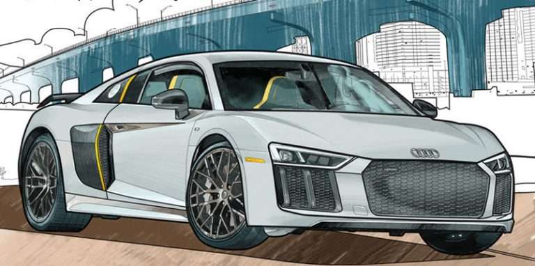 Audi nos ayuda a pasar un buen rato con láminas para colorear sus coches más míticos