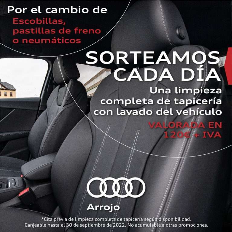 ¿Quieres entrar en el sorteo de una limpieza de tapicería y lavado de tu vehículo?