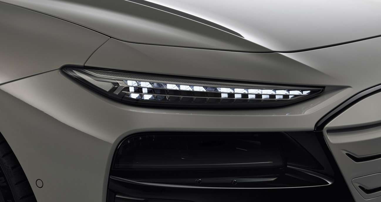 Primer plano de los leds frontales del Audi A6