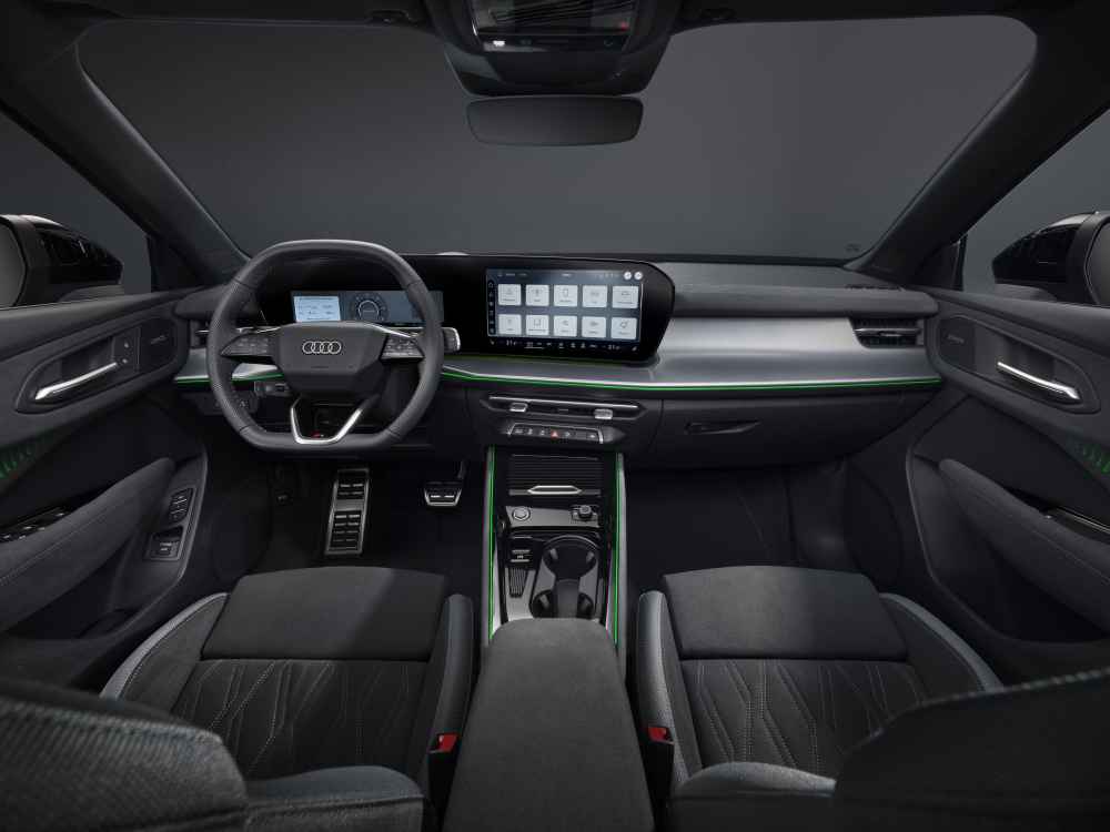 Interior del Audi Q3 2025. Digital Stage
