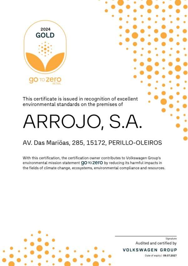 Imagen del certificado Go to zero.