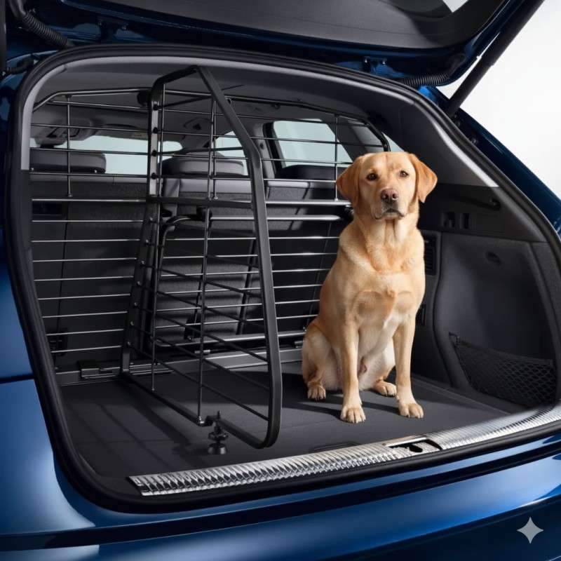 perro en maletero de Audi Q5