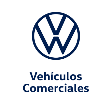 Logotipo de Volkswagen con el texto Vehículos Comerciales