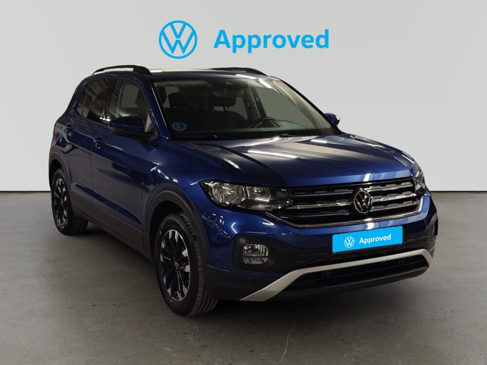 Volkswagen T-Cross azul oscuro certificado con logo Approved de Volkswagen