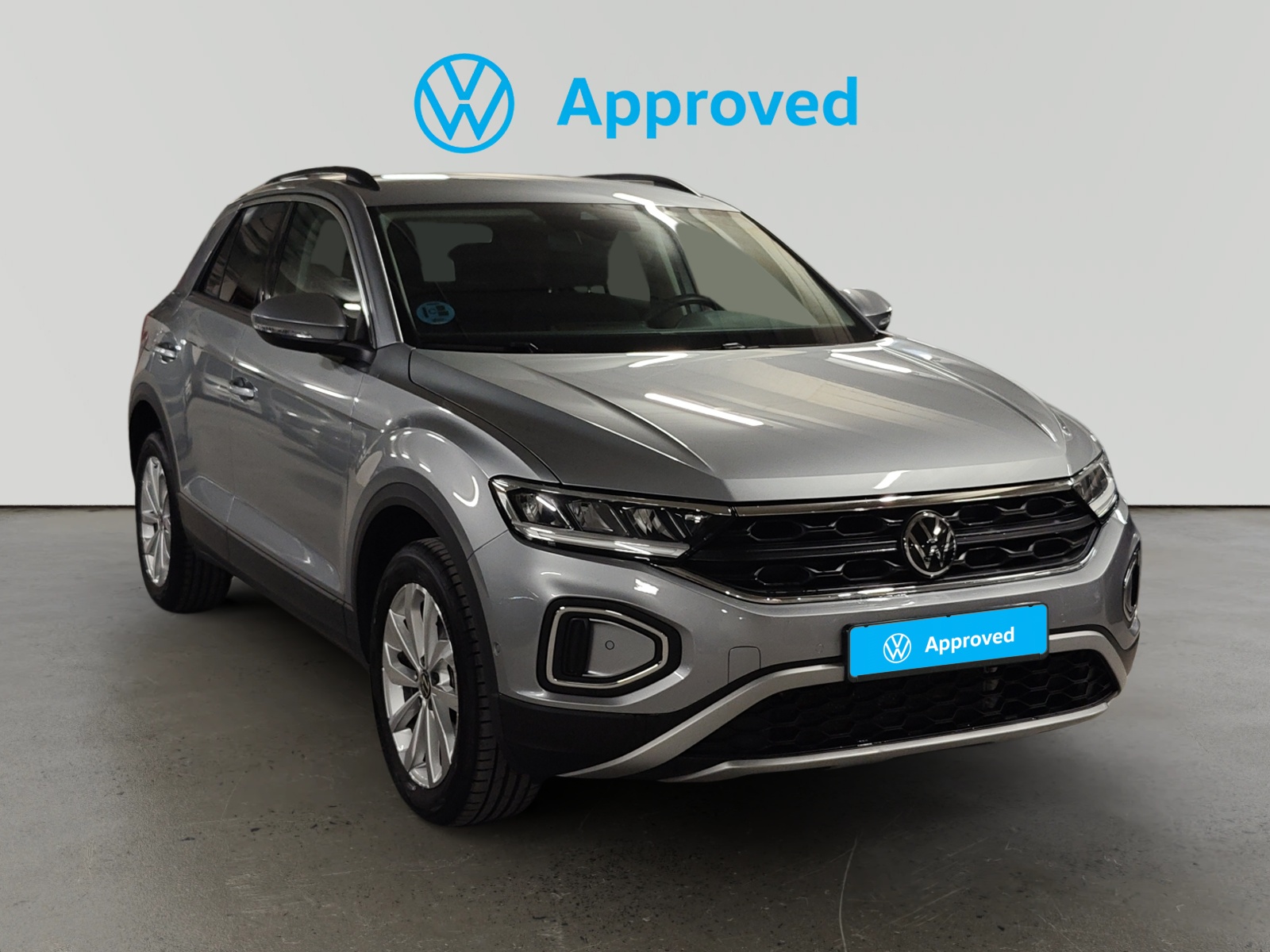Volkswagen T-Roc gris plata aprobado con distintivo Volkswagen Approved